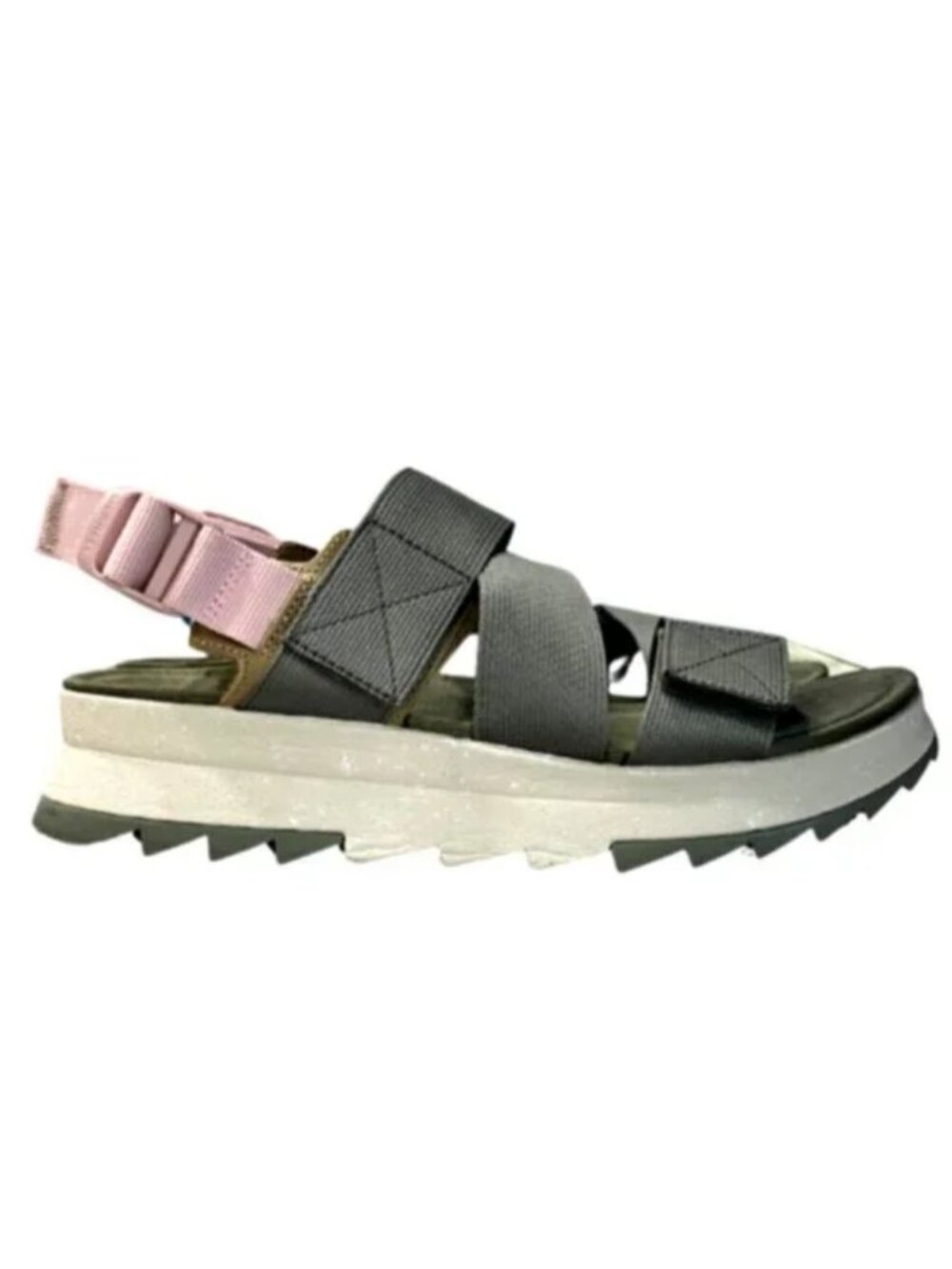 Merrell Alpine Cush Sandal Women Sz 10 Lichen Green Pink Backstrap Wedge